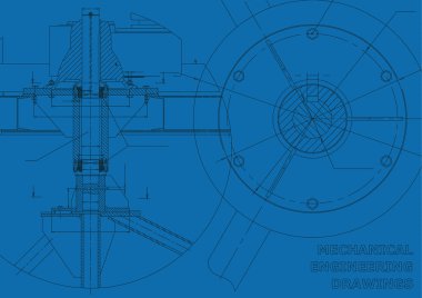Makine mühendisliği çizimleri. Mühendislik Çizim. Vektör