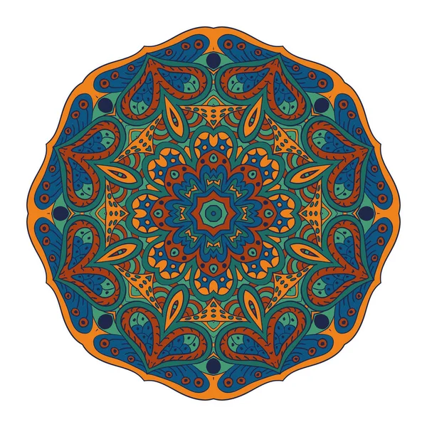 Mandala. Çizim doodle. Yuvarlak süsleme