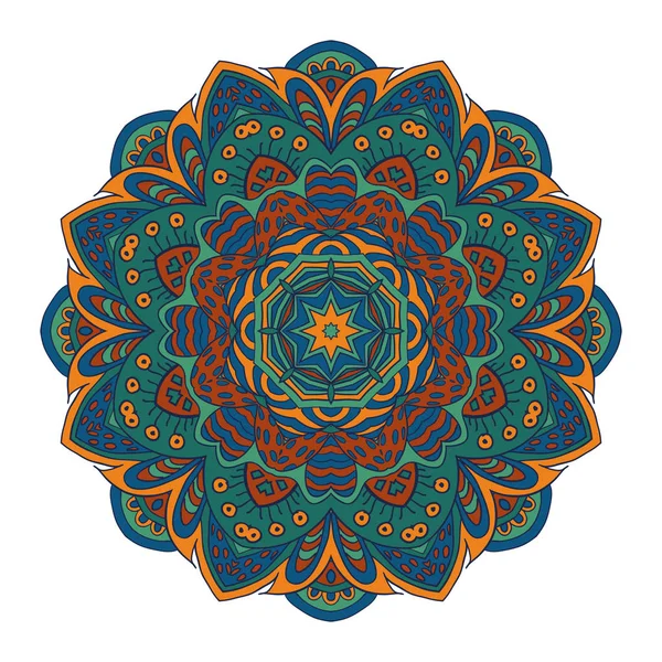 Mandala. Çizim doodle. Yuvarlak süsleme