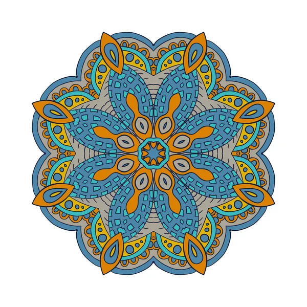 Mandala. Çizim doodle. Yuvarlak süsleme