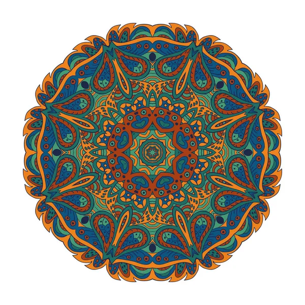 Boyama kitabı. Mandala Doğu desen. Zentangl yuvarlak süsleme