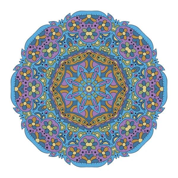 Mandala. Zentangl yuvarlak süsleme. Sakin ol, meditasyon