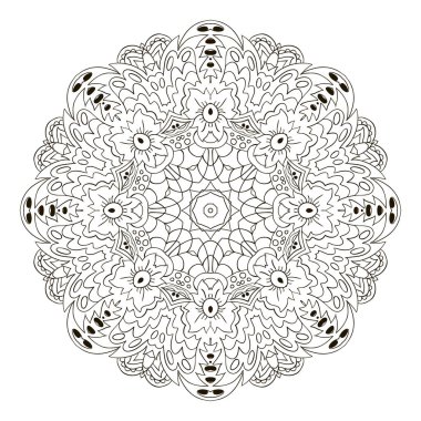 Mandala. Zentangl boyama