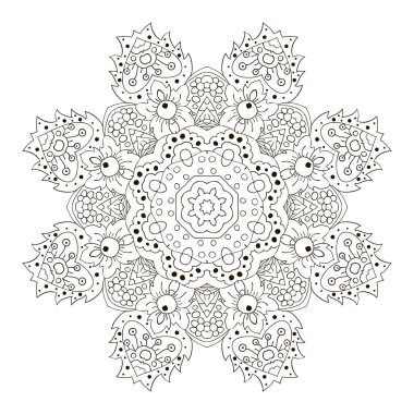 Mandala. Zentangl boyama