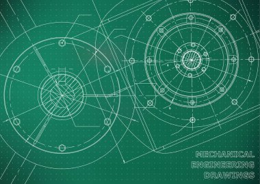Mühendislik çizimleri. Arka plan Yazıt için