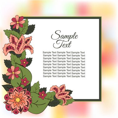 Bahar kartpostal, kapak, yazıtlar için parlak arka plan