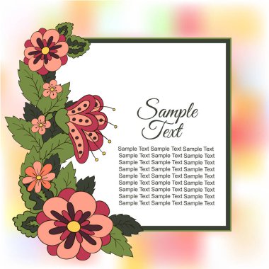 Bahar kartpostal, kapak, yazıtlar için parlak arka plan