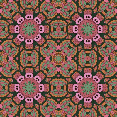 Mandala. Zentangl sorunsuz süsleme