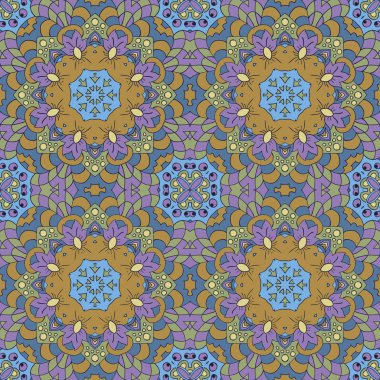 Mandala. Zentangl sorunsuz süsleme