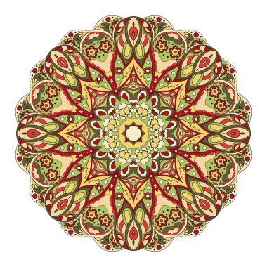 Mandala. Zentangl. Yuvarlak süsleme