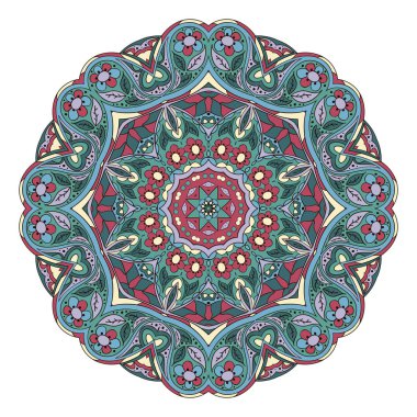 Mandala. Zentangl. Yuvarlak süsleme