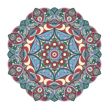 Mandala. Zentangl. Yuvarlak süsleme