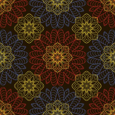 Dikişsiz doodle desen