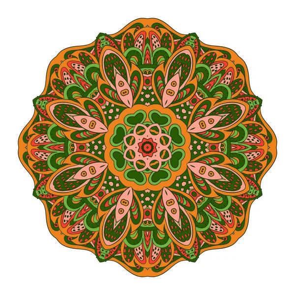 Mandala Doğu desen. Zentangl yuvarlak süsleme