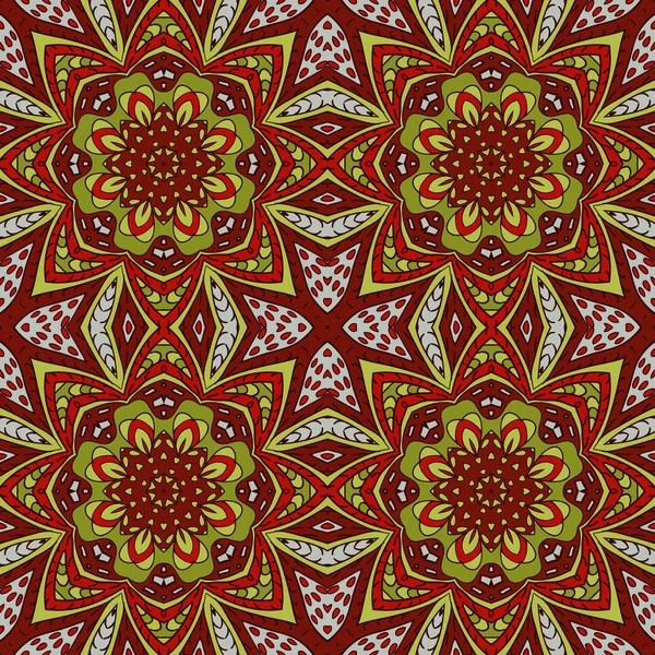 Mandala. Nahtloses Ornament — Stockvektor