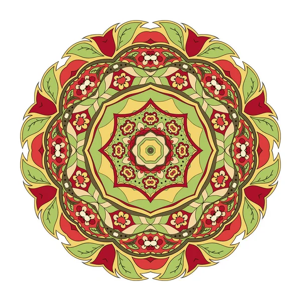 Mandala. Zentangl. Ornement rond — Image vectorielle