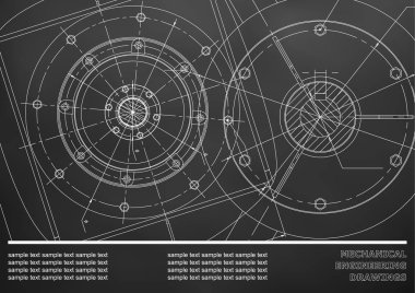 Mühendislik çizimleri. Arka plan Yazıt için. Kurumsal kimlik. Kapak, afiş