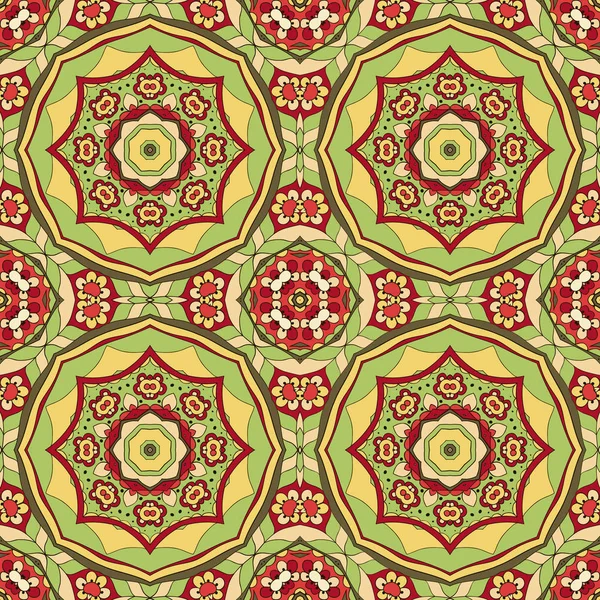 Mandala. Ornement Zentangl pour la créativité. Motifs orientaux. Détends-toi, méditation. Fleur — Image vectorielle