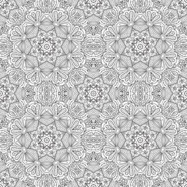 Mandala. Zentangl süsleme yaratıcılık için. Oryantal motifler. Sakin ol, meditasyon. Çiçek