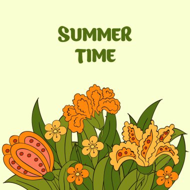 Yaz Kartpostal, kapak, yazıtlar için parlak arka plan. Yaz