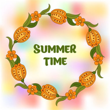 Yaz Kartpostal, kapak, yazıtlar için parlak arka plan. Yaz