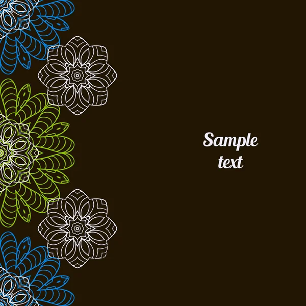 Doodle cover, postcard, banner. Place for an inscription Royalty Free Stock Vectors