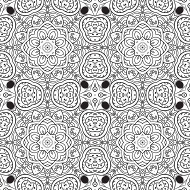 Doodle kesintisiz renkli arka plan. Etnik motifleri boyama