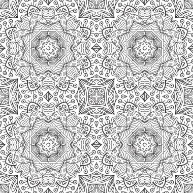 Doodle kesintisiz renkli arka plan. Etnik motifleri boyama