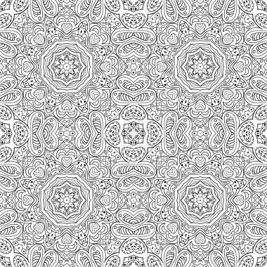 Doodle kesintisiz renkli arka plan. Etnik motifleri boyama