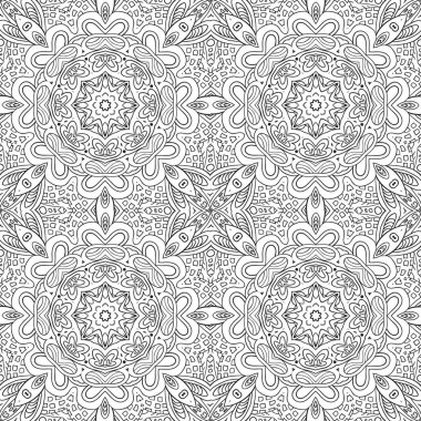 Doodle kesintisiz renkli arka plan. Etnik motifleri boyama