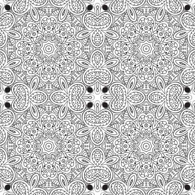 Doodle kesintisiz renkli arka plan. Etnik motifleri boyama