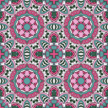 Mandala. Şark süsleme rahatlatıcı. Doodle çizim sorunsuz