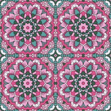 Mandala. Şark süsleme rahatlatıcı. Doodle çizim sorunsuz