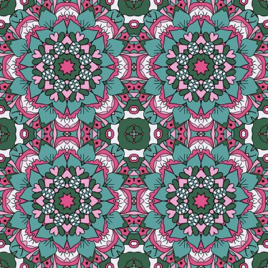 Mandala. Şark süsleme rahatlatıcı. Doodle çizim sorunsuz