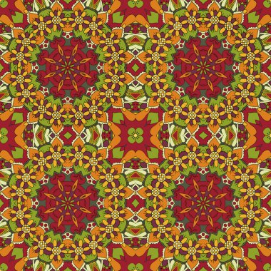  Çizim doodle. Geleneksel sorunsuz süs. Rahatlatıcı resmi