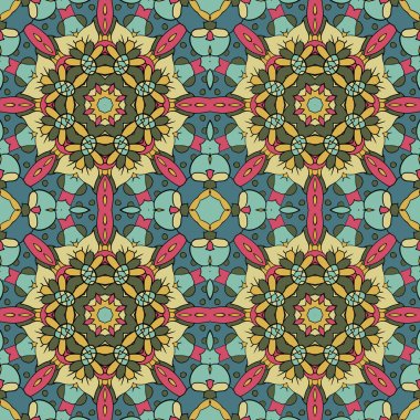  Çizim doodle. Geleneksel sorunsuz süs. Rahatlatıcı resmi