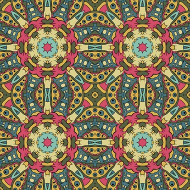  Çizim doodle. Geleneksel sorunsuz süs. Rahatlatıcı resmi