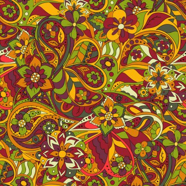  Çizim doodle. Geleneksel sorunsuz süs. Rahatlatıcı resmi