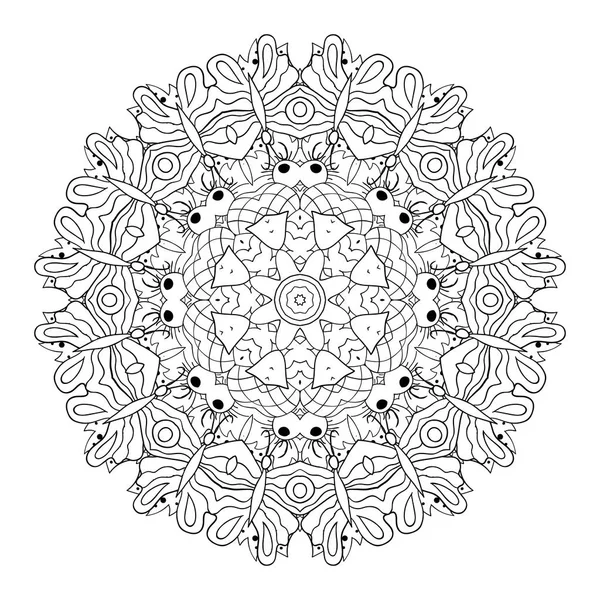 Oriental pattern. Traditional round ornament. Mandala — Stock Vector