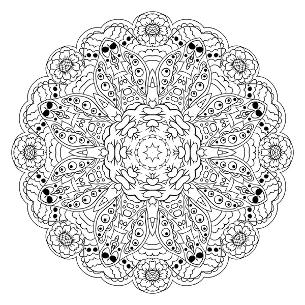 Oosterse patroon. Traditionele ronde sieraad. Mandala — Stockvector