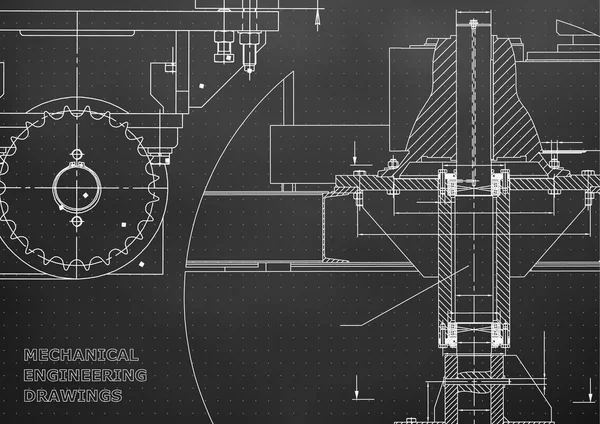 Σχεδιαγράμματα Μηχανική Υπόβαθρα Σχέδια Του Μηχανολόγου Μηχανικού Κάλυμμα Πανό Τεχνικό — Διανυσματικό Αρχείο