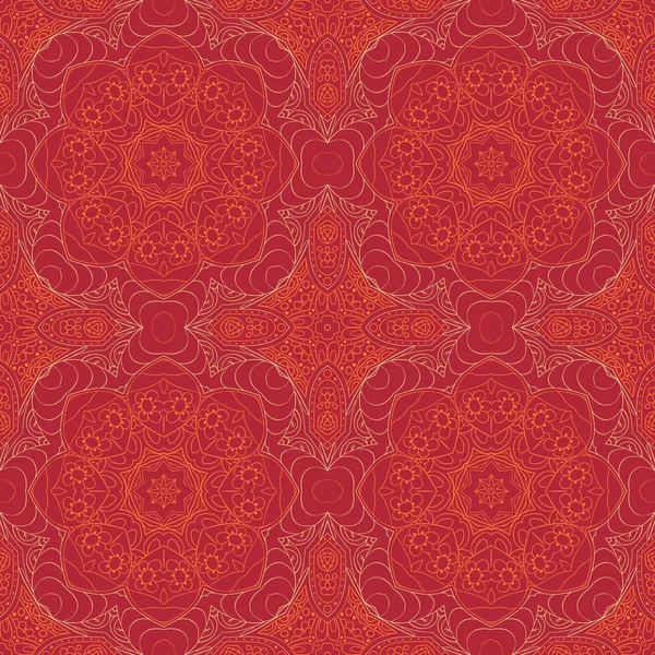 Nahtloses Mandala Zentangl Nahtloser Schmuck Für Kreativität Orientalische Motive Entspannung — Stockvektor