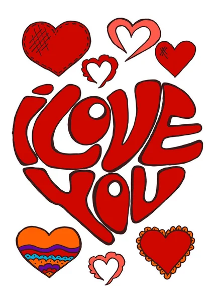 Szkic Naklejki Szpilki Doodle Elementów Serca Rysowania Ręcznego Miłość Uczucia — Wektor stockowy