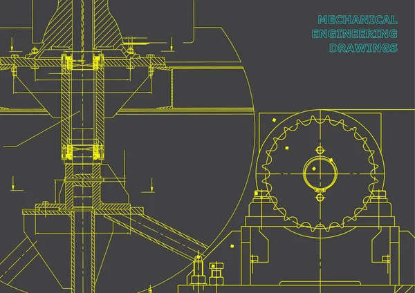 Mühendislik arka planlar. Makine mühendisliği çizimleri. Planları. Kapak. Teknik tasarım. Gri