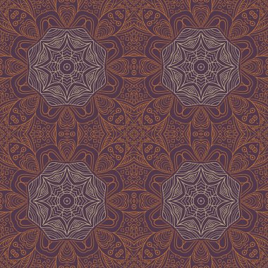 Sorunsuz süsleme, arka plan. Etnik motifleri. Zentagl Menekşe