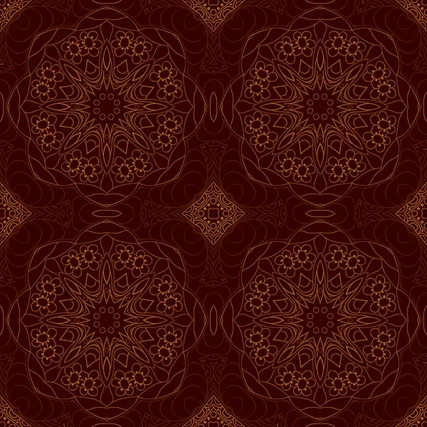 Coloration Sans Couture Motif Mandala Ornement Sans Couture Pour Votre — Image vectorielle