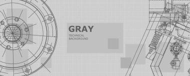 Makine mühendisliği çizimi. Soyut çizim. Mühendislik teknolojisi duvar kağıdı