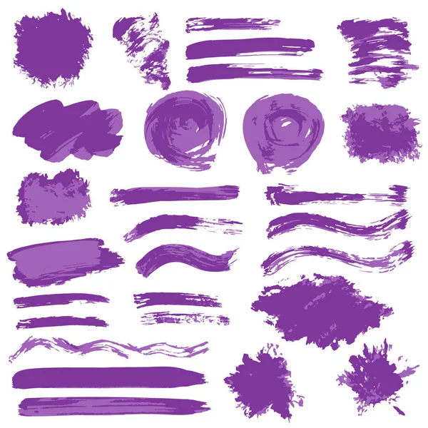 收集紫罗兰色的油漆 发牢骚 装潢盒的肮脏元素框图矢量图 — 图库矢量图片