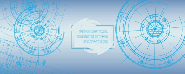 Makine mühendisliği çizimi. Soyut çizim. Mühendislik teknolojisi duvar kağıdı