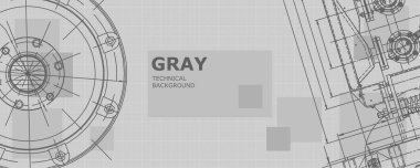 Makine mühendisliği çizimi. Soyut çizim. Mühendislik teknolojisi duvar kağıdı